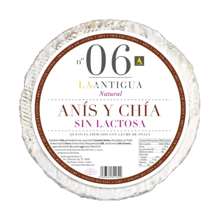 La Antigua sir ANIS I CHIA - bez laktoze No.06