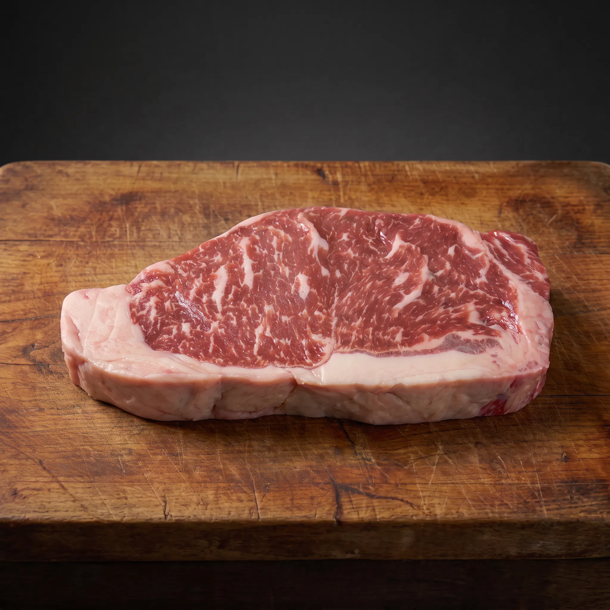 Australski Black Angus Striploin Prime Angus Striploin – australski Black Angus NY Strip steak s mramoriranošću i rubnim slojem masnoće