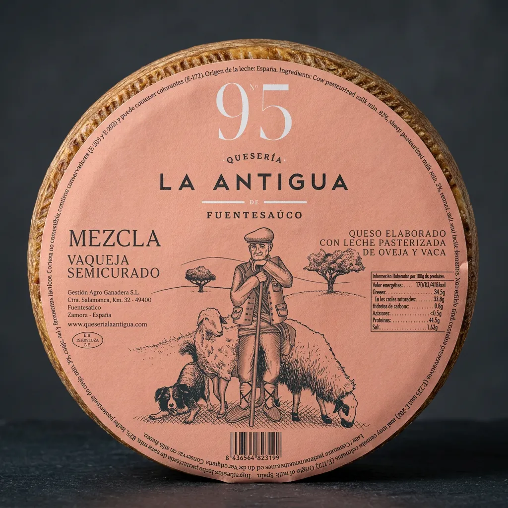 la-antigua-vaqueja-poluzreli-sir-no-95-kolut La Antigua Vaqueja poluzreli sir No 95 u kolutu s narančastom etiketom