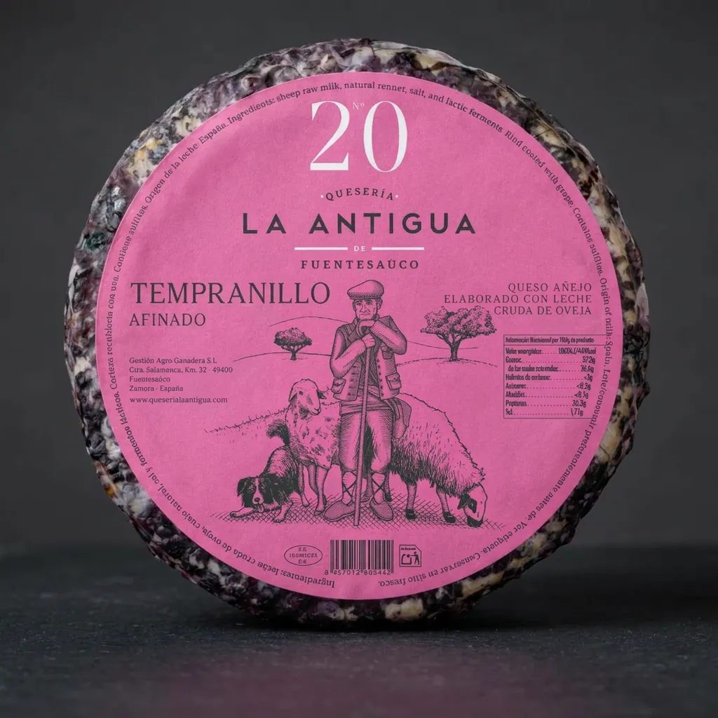 la-antigua-ovcji-sir-tempranillo-no-20-kolut La Antigua No 20 – ovčji sir s Tempranillom od sirovog ovčjeg mlijeka