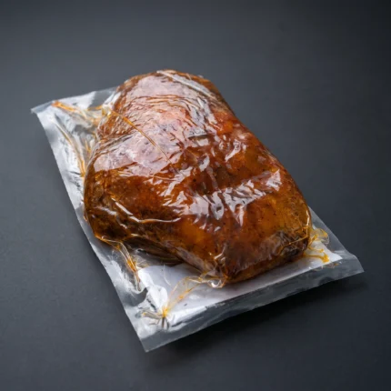 Papada Iberico Melquiades – začinjeni svinjski podbradak u vakuumskom pakiranju.